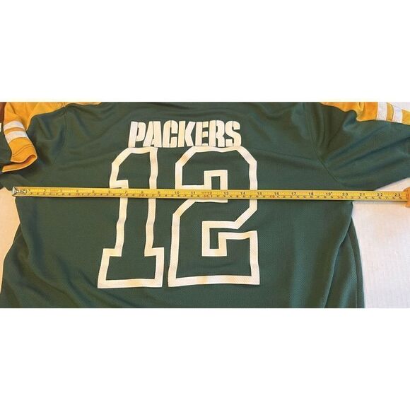 Majestic NFL Green Bay Packers #12 Aaron Rodgers Jersey Mens Sz Large - Picture 4 of 7